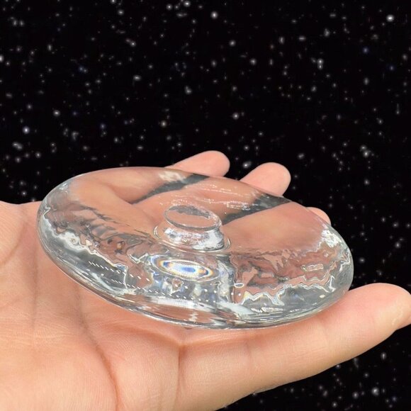 Clear Dome Glass Dimpled Round Candle Holders Made In Finland Glass Votive - Picture 11 of 15